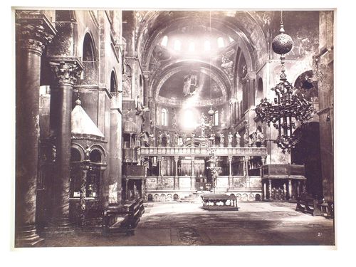 Interior of church of San Marco, nave, Venice, Italy