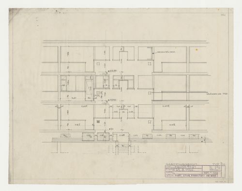 Elevation for type BO housing units, Hellerhof Housing Estate, Frankfurt am Main, Germany