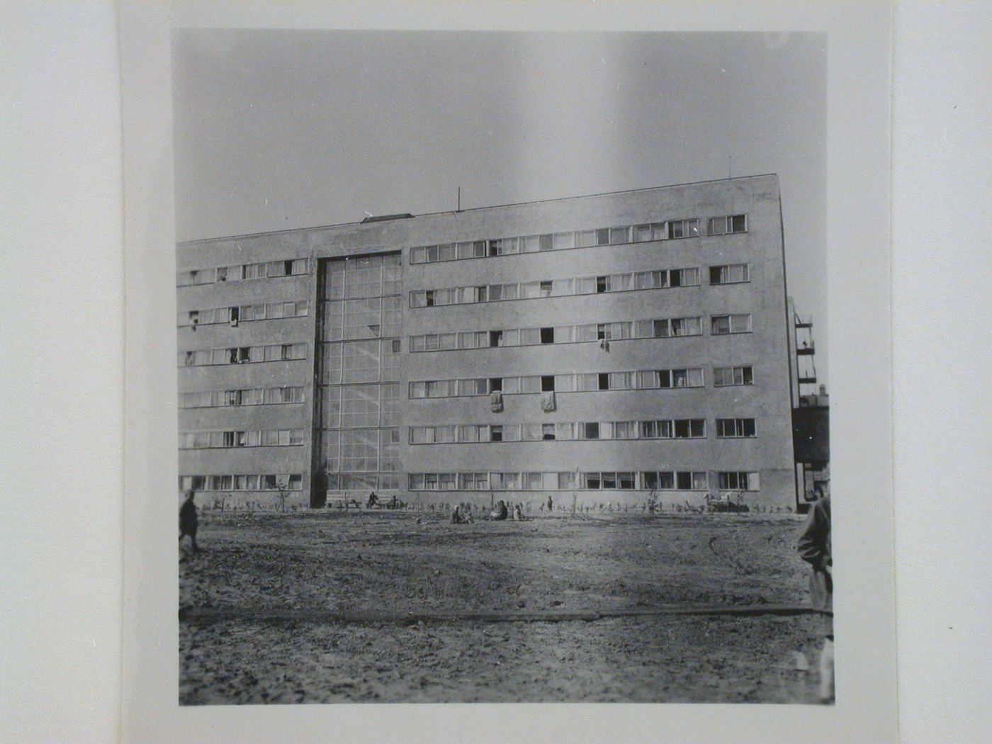 View of an unidentified apartment house