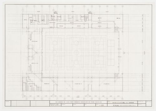 First floor plan, Galaxy Toyama Gymnasium, Imizu, Toyama, Japan