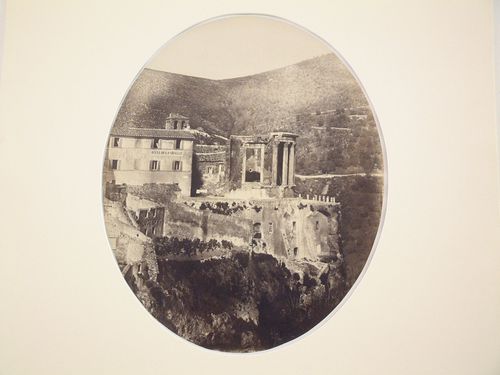 Temple of the Sibyl, seen from the bridge, Tivoli, Italy