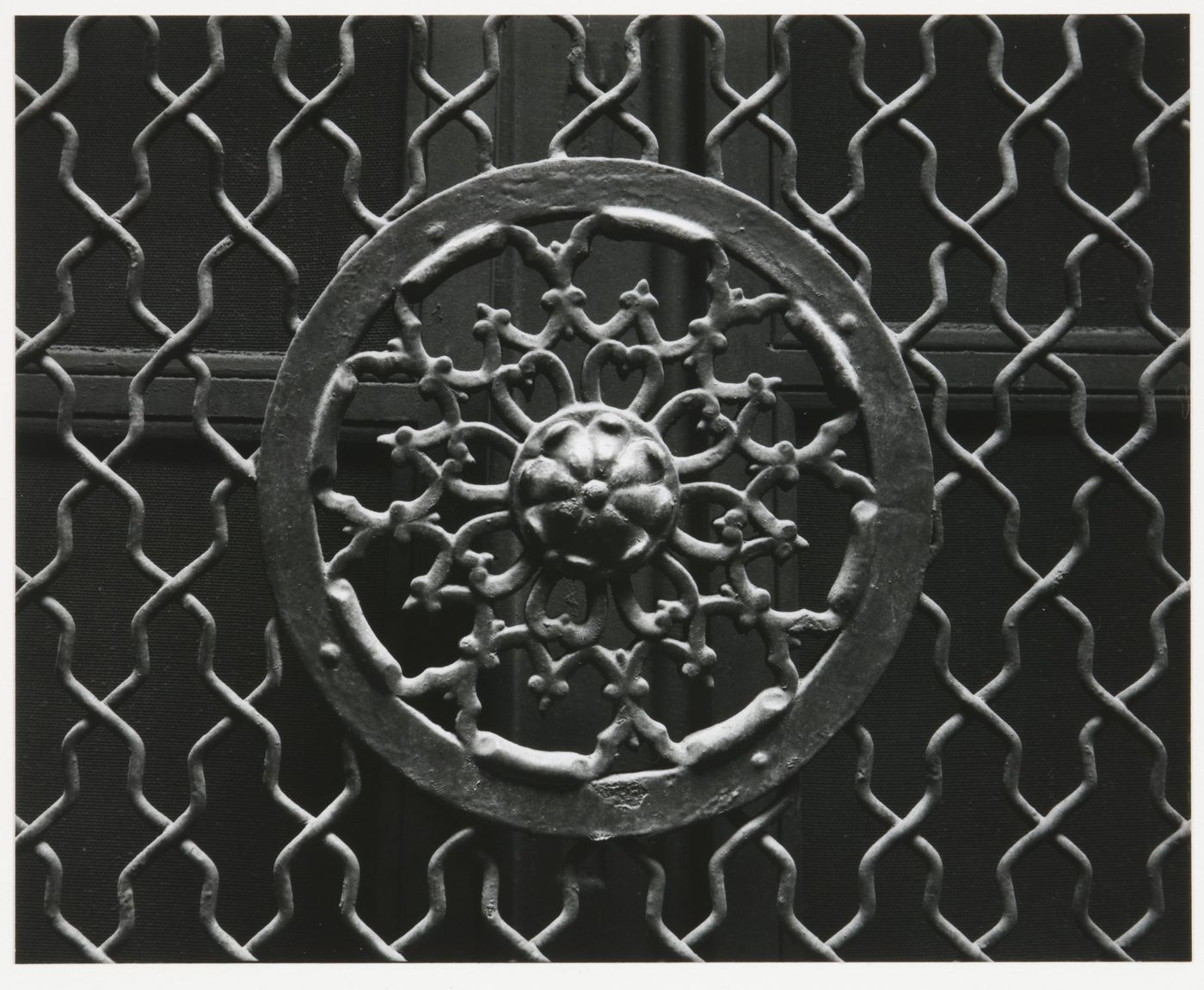 Detail view of window grill, City Hall Avenue, Old City Hall, Boston, Massachusetts, United States