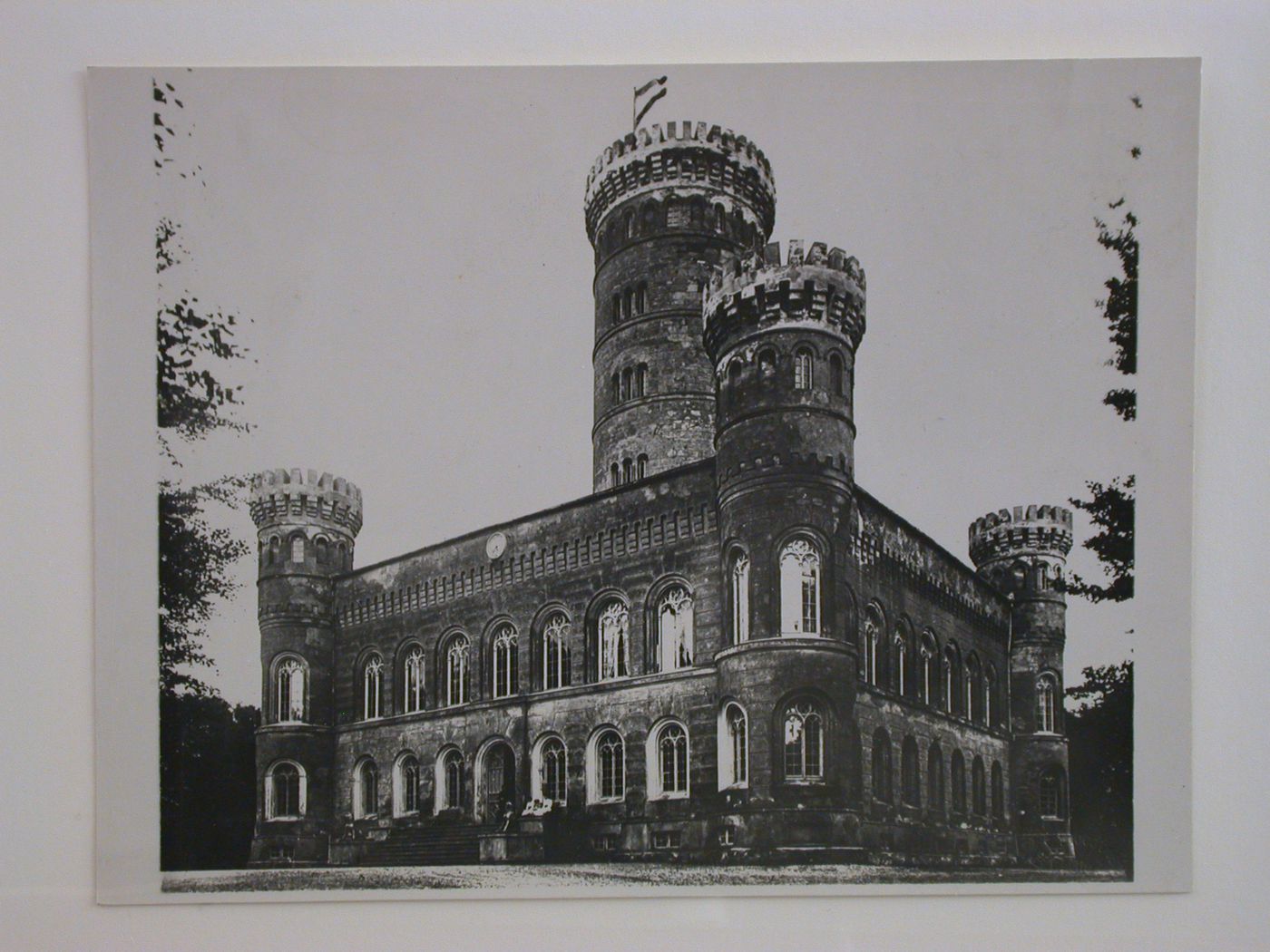 View of the principal façade of the Jagdschloss [Hunting Lodge] Fürst von Puttbus, Rügen, Germany