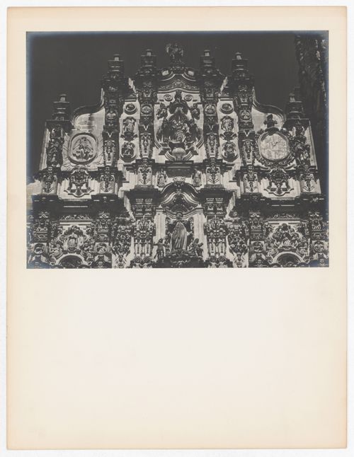 Partial view of principal façade, Seminario de San Martín, Tepoztlán, Mexico