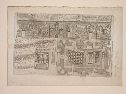 Représentation de l'intérieur de la Ste-Maison de Lorette : Abrégé de l'histoire