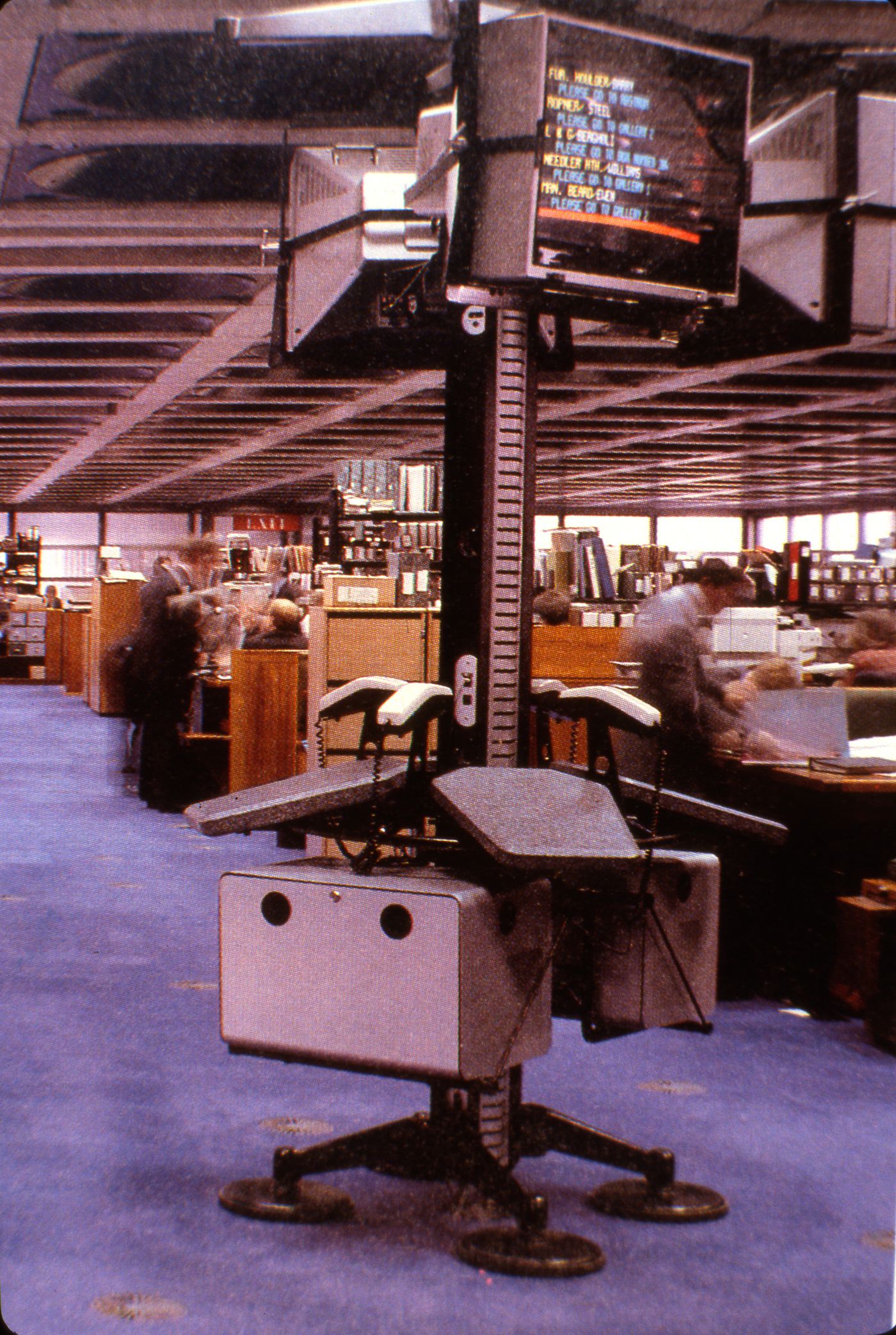 Slide of a photograph of Furniture element, by Richard Rogers