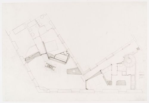 General floor plan for Casa Insinga, Milan, Italy