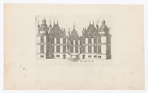 Perspectival elevation for château E