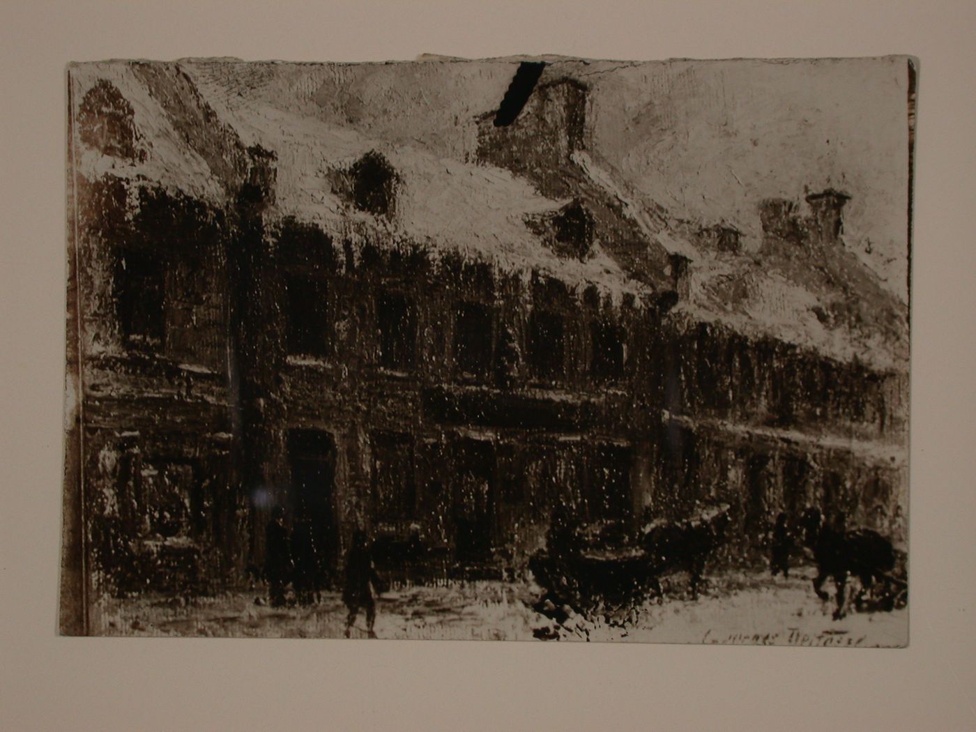 Photograph of a painting of rue St. Paul