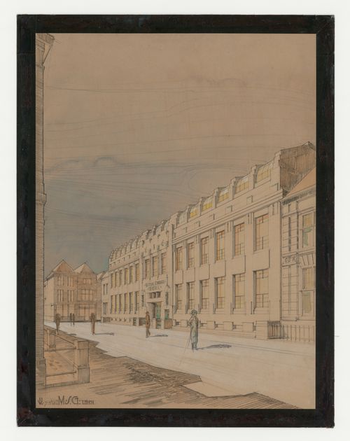 Perspective for a university [?] building, Leiden, Netherlands