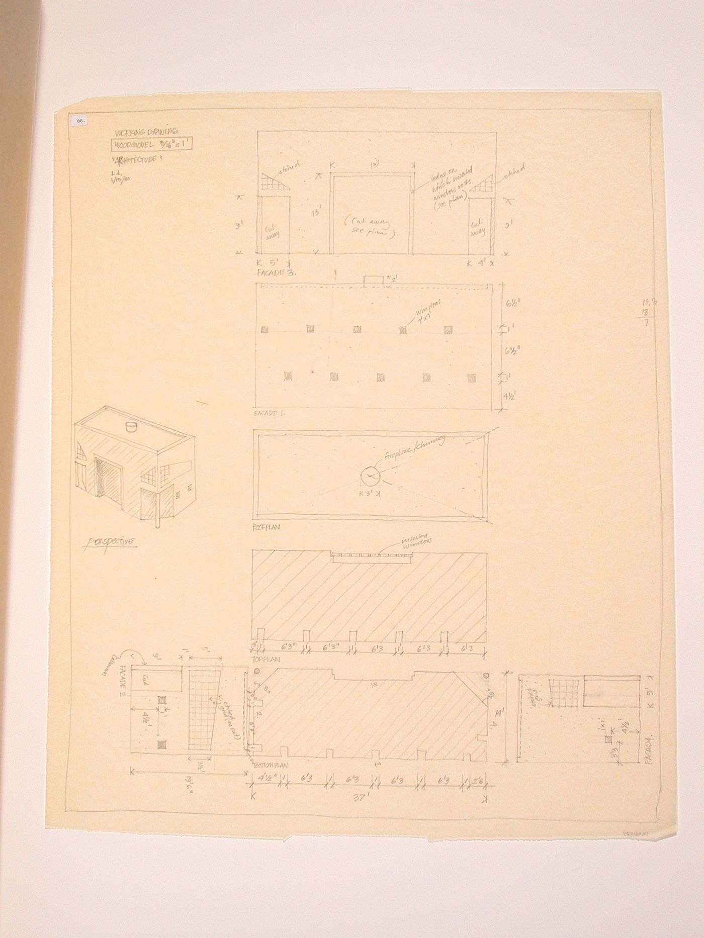 The Nofamily House - working drawing- architectural
