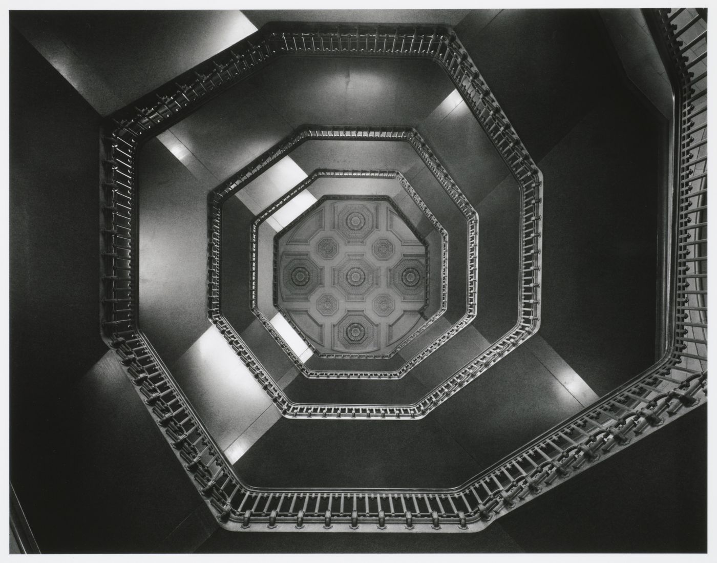 Stairwell, Philadelphia City Hall, serving County functions, Philadelphia, Pennsylvania