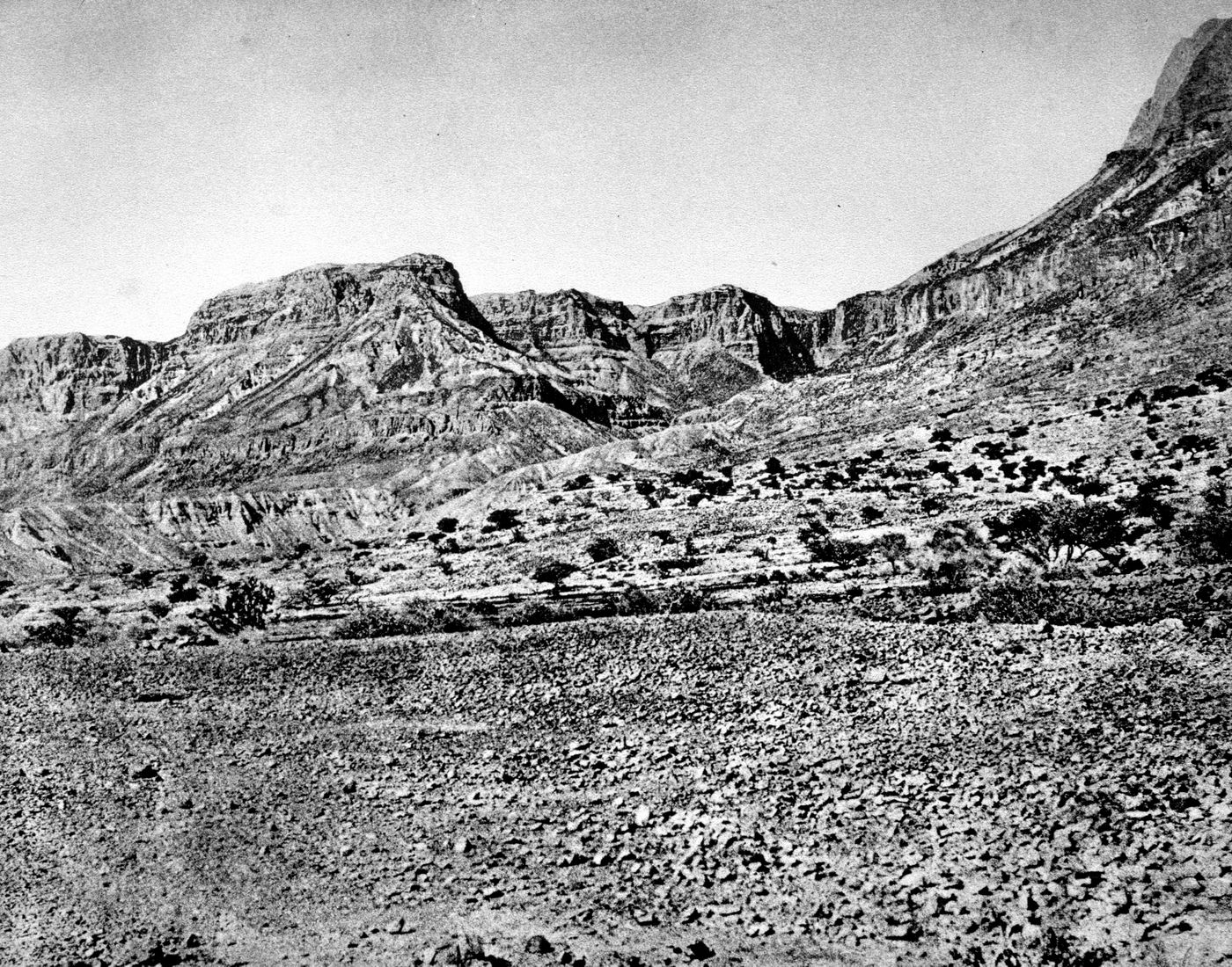 View of an archeological site near the Dead Sea, Israel