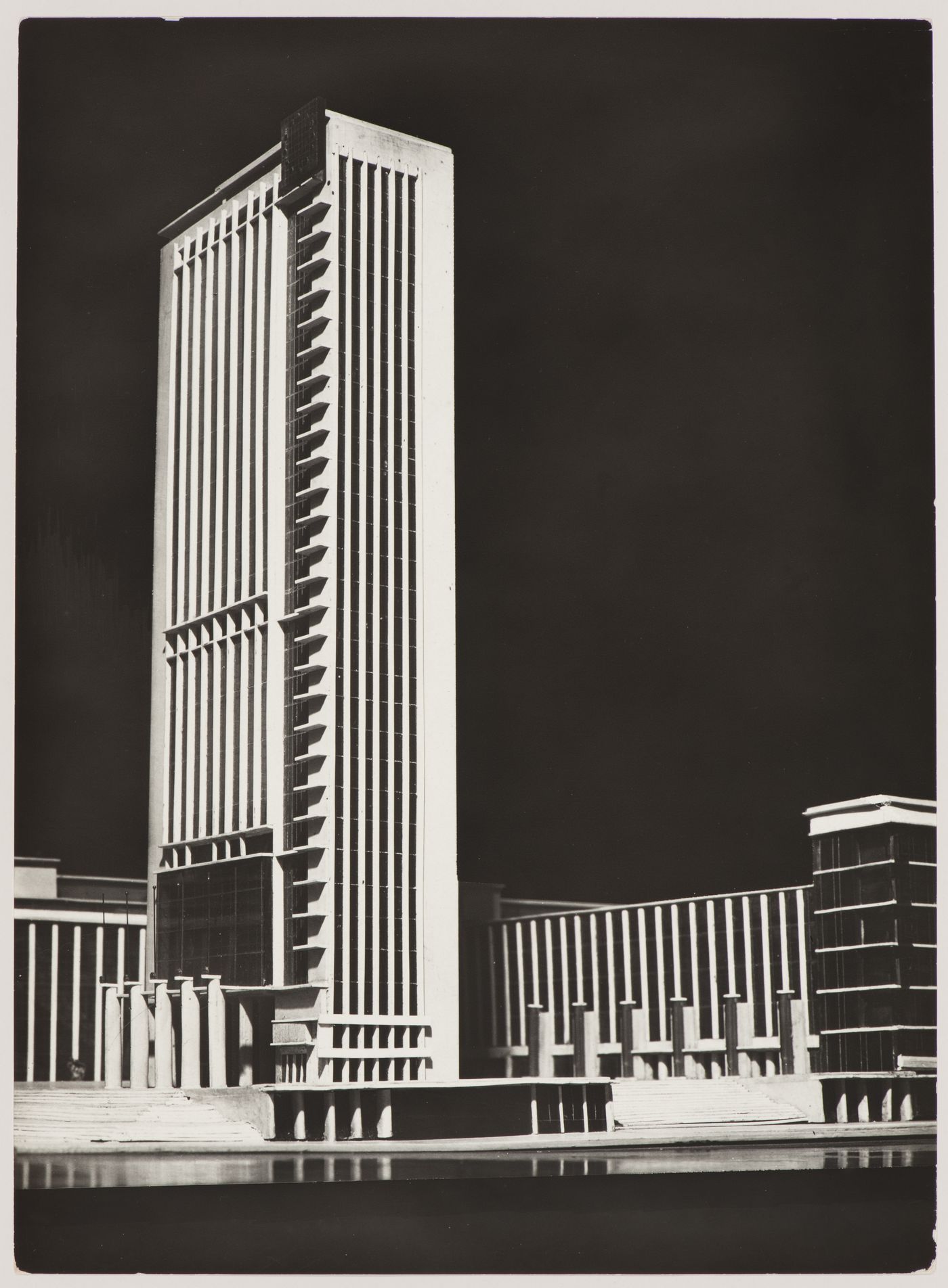 Photograph of a model for the Building of Industry, Sverdlovsk, Soviet Union (now Ekaterinburg, Russia)