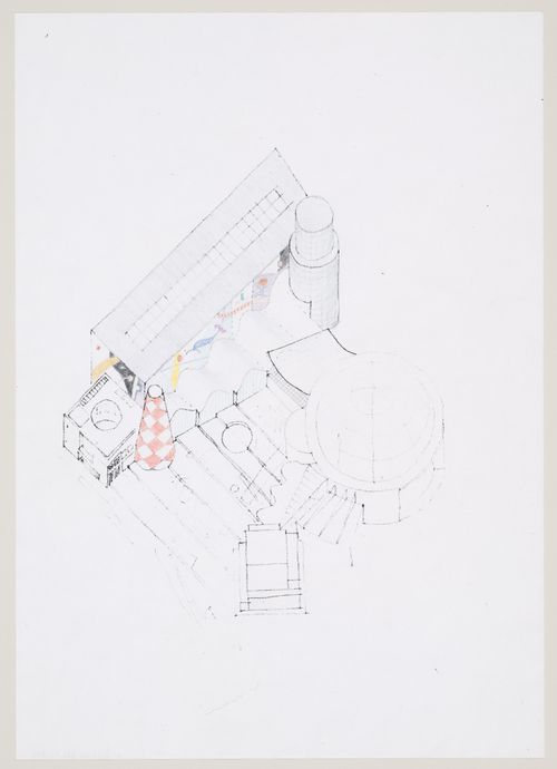 Bibliothèque de France, Paris, France: axonometric