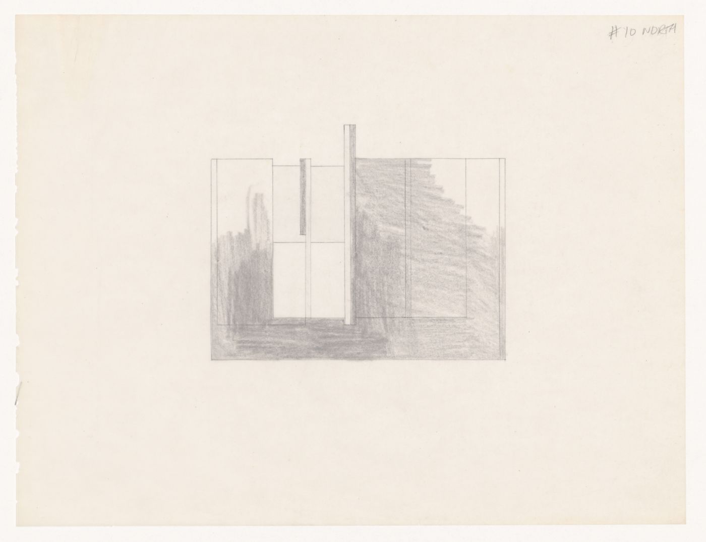 Sketch elevation for House VI, Cornwall, Connecticut