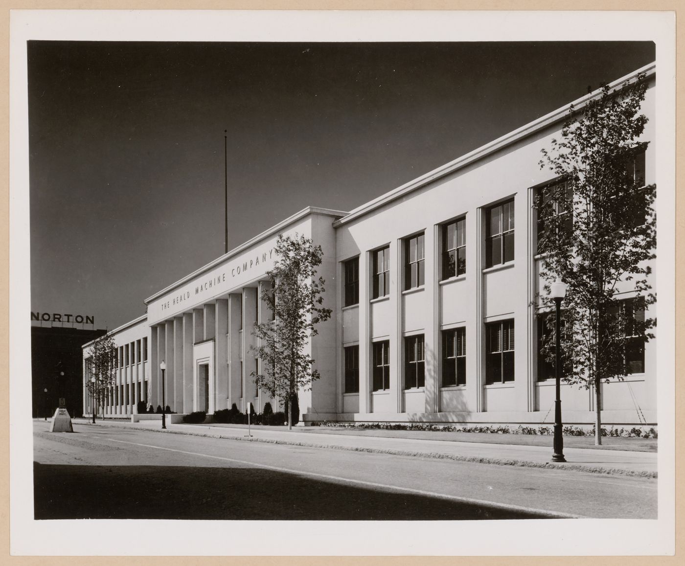 View of the principal façade of the Administration Building, Heald Machine Company Assembly Plant, Worcester, Massachusetts