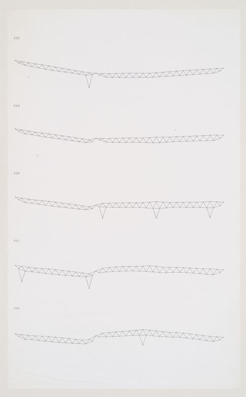 Space frame sections (X46-X50), Odawara Municipal Sports Complex, Odawara, Kanagawa, Japan