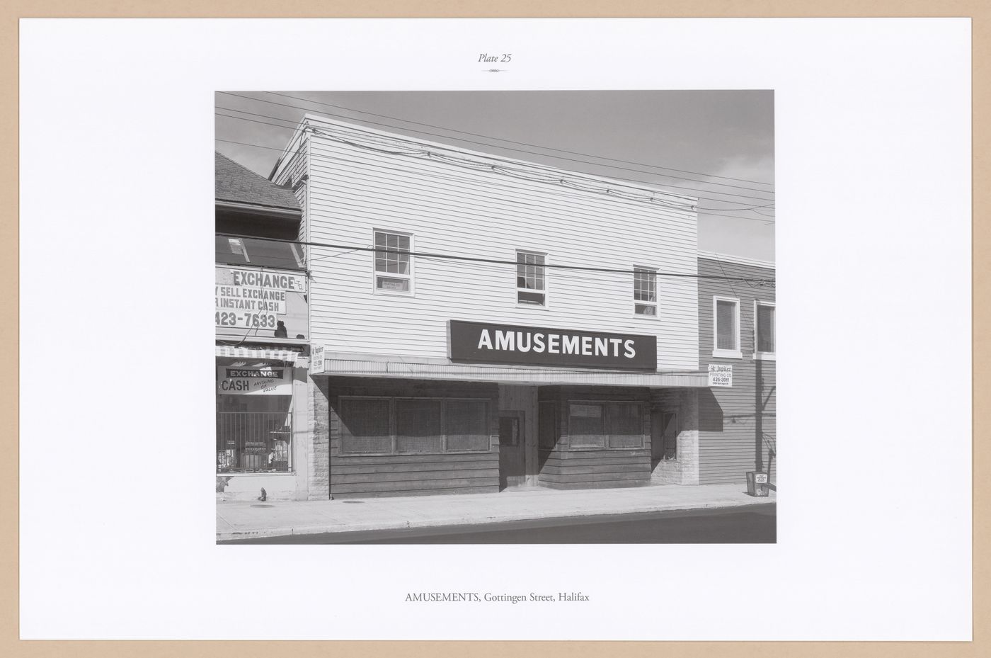 Plate 25: AMUSEMENTS, Gottingen Street, Halifax, from the portfolio, A Nova Scotia Archive