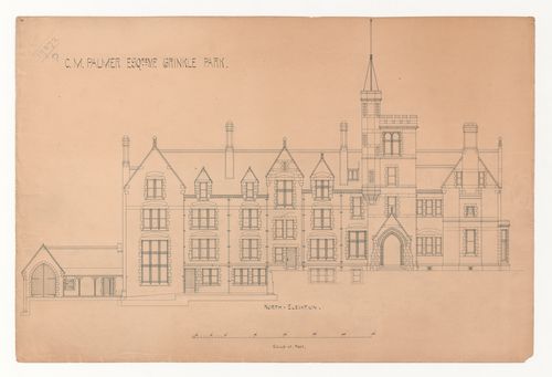 Grinkle Park, Loftus-in-Cleveland: Alterations to house of Charles Palmer, north elevation