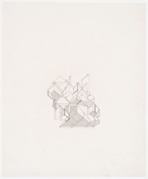 Axonometric for House VI, Cornwall, Connecticut