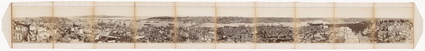 Panorama of Constantinople (now Istanbul, Turkey), from the Galata Tower