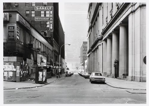 Die Architektur der Strasse, New York City, Dez 1977 - Sept 1978 : Dey Street, Manhattan