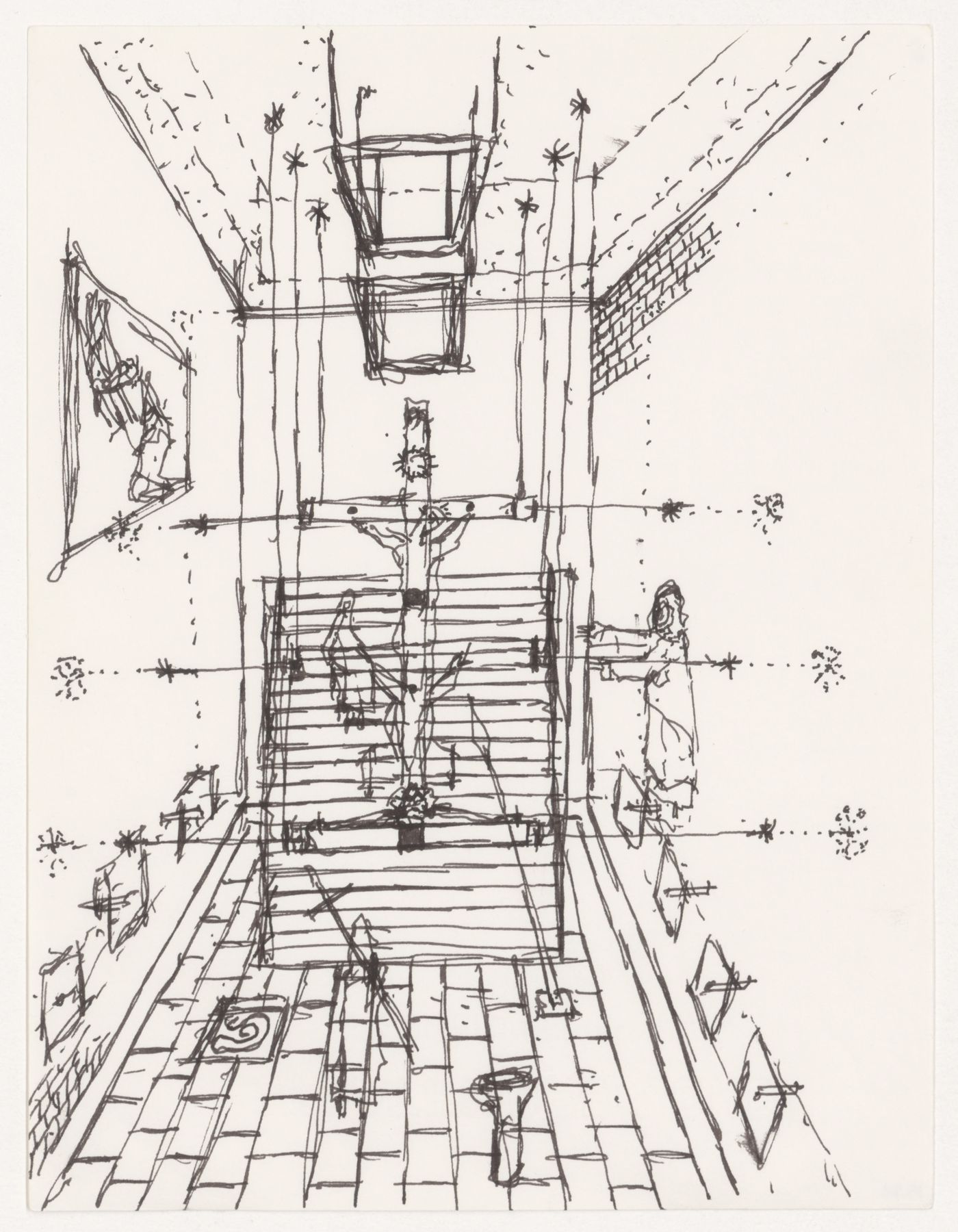 Interior Perspective for Christ Chapel, from Pewter Wings Golden Horn Stone Veil