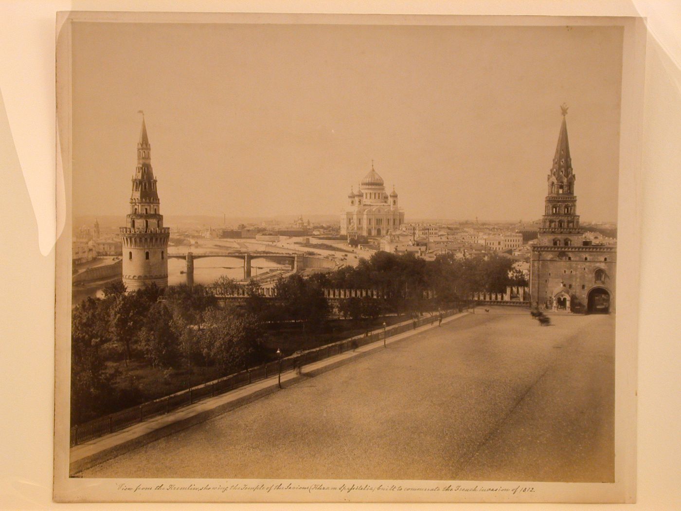 View of Khram Khrista Spasitelia (Temple of Christ the Saviour) from the Kremlin, Moscow
