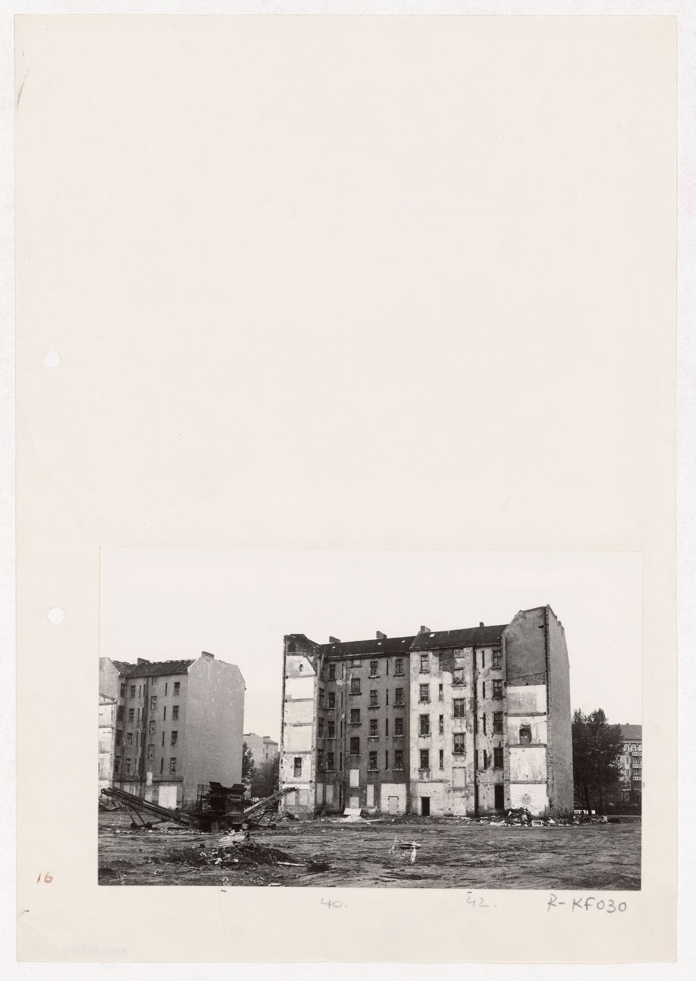 View of project site for Blocke 70 und 89, Kreuzberg, Fränkelufer, Berlin, Germany