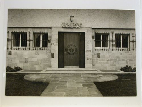 Façade detail of door and windows of Haus H.B., Minden, Germany