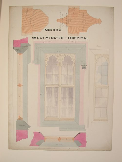 Westminster Hospital -Elevations, sections-girders,timber
