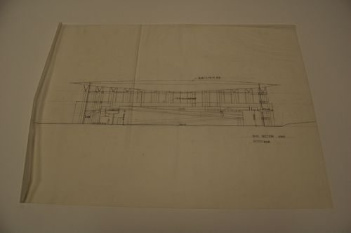 Design development drawing: section, Galaxy Toyama, Imizu, Toyama, Japan