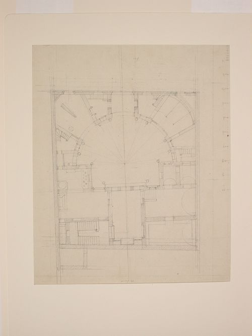 Maison rue Pelletier,travaux privés - plan, upper floor pencil only -