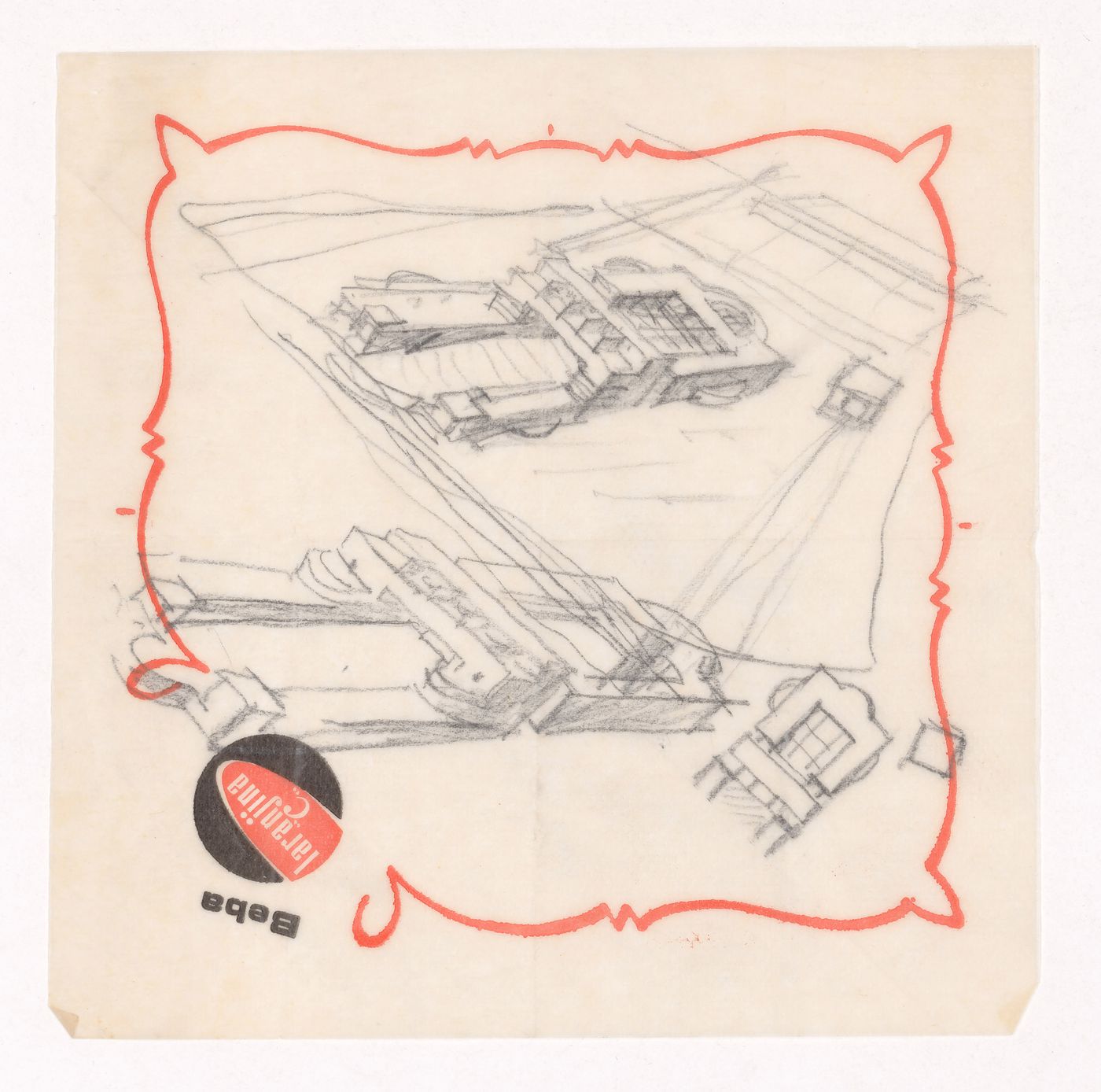 Sketch axonometric views for Casa Alcino Cardoso, Porto, Portugal