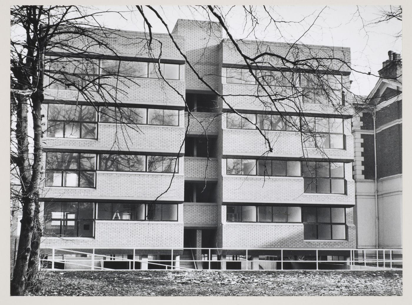 Flats at Camden Town, London, England: view of rear façade