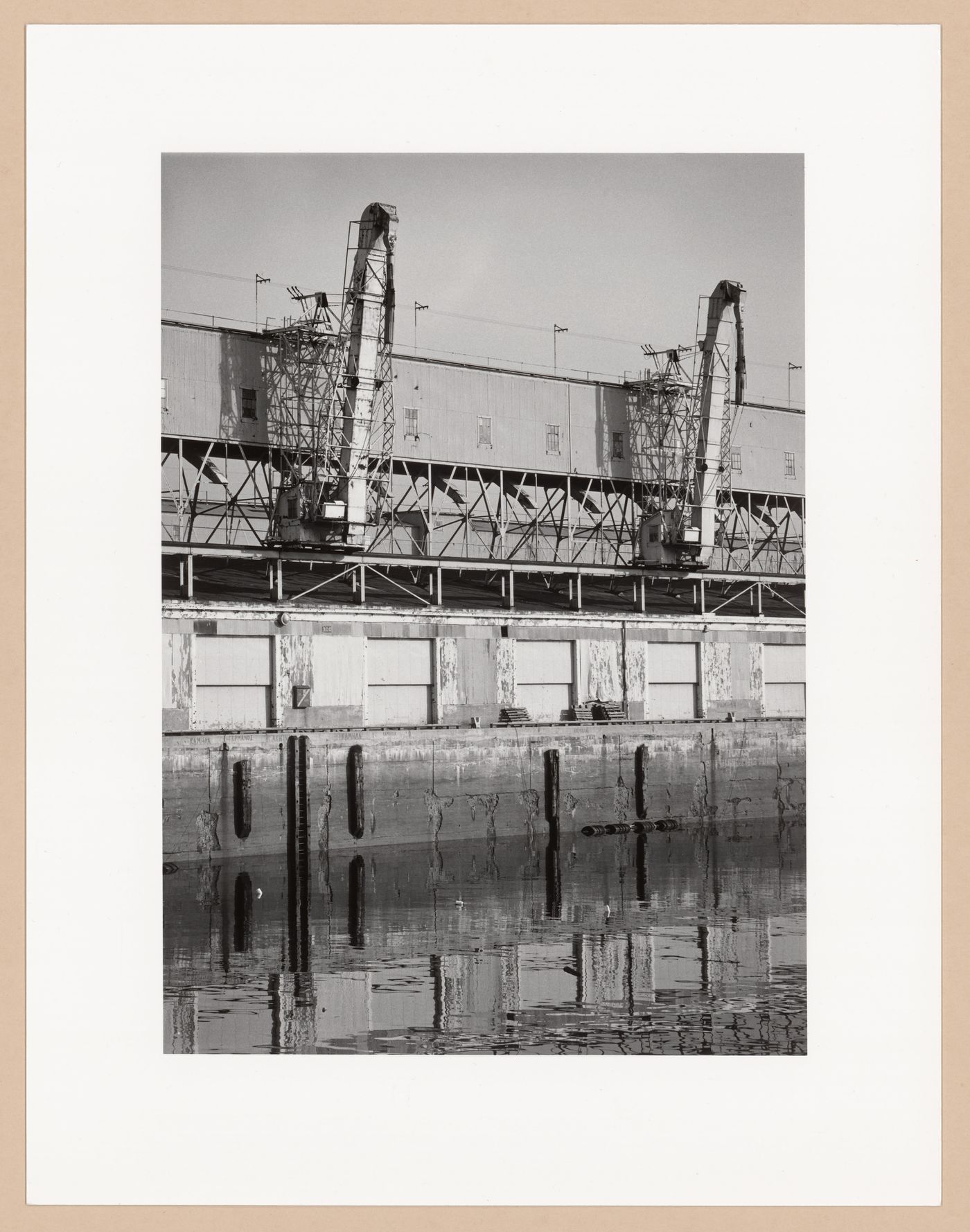 Ship loading conveyor and wharf, St. John, New Brunswick, from the series The Forms of Canadian Industrial Architecture