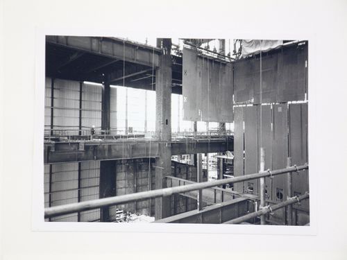 View of construction of power station, United Kingdom