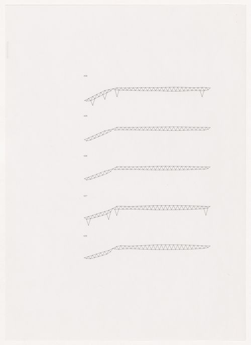 Roof sections for Odawara Municipal Sports Complex, Odawara, Japan