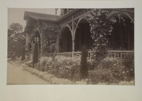 View of a house and garden, California [?]