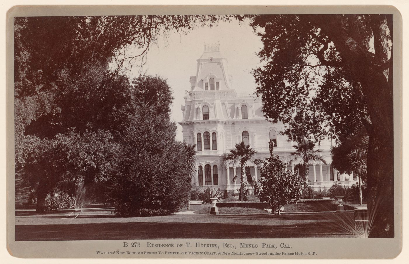 Residence of T. Hopkins, Esquire, Menlo Park, California