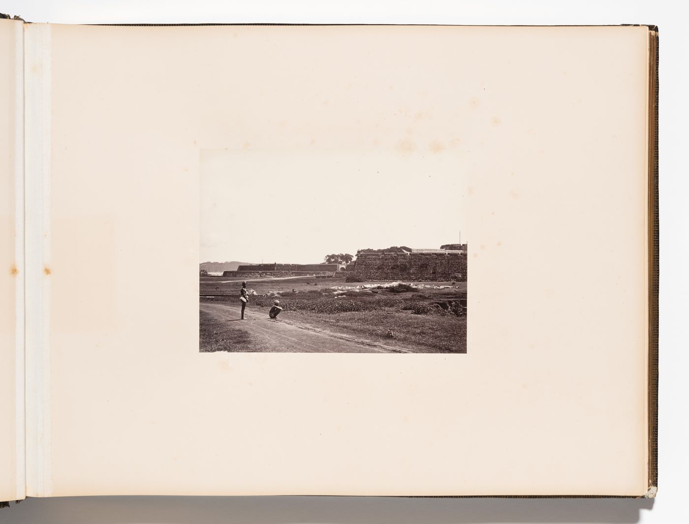 View of defensive walls, Fort of Galle, Point de Galle (now Galle), Ceylon (now Sri Lanka)