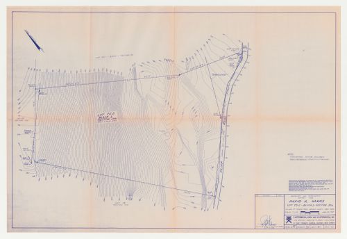 Boundary and topographical survey for the Hanks-Paré Residence, Tuxedo Park, New York