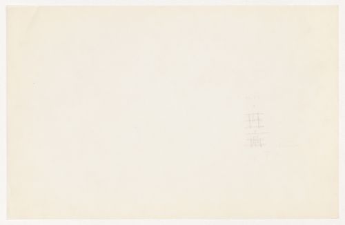 Partial sketch plan for the Metallurgy Building, Illinois Institute of Technology, Chicago