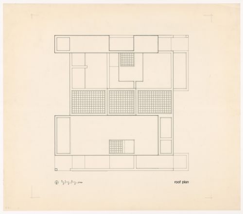 Roof plan for House IV, Falls Village, Connecticut
