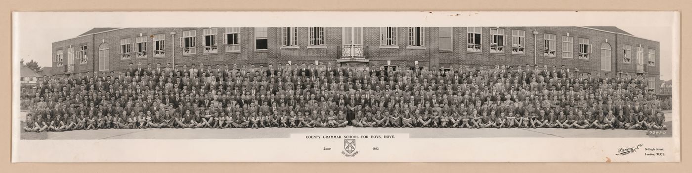 School photograph, County Grammar School for Boys, Hove, England