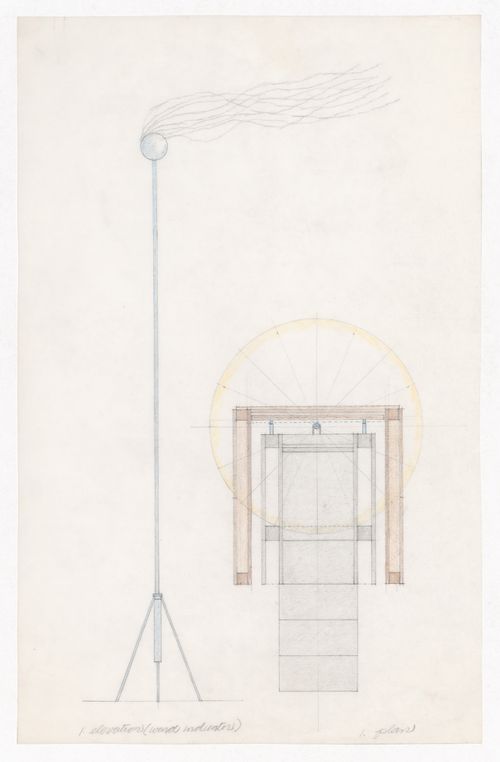 Elevation and plan for Adult High Chair