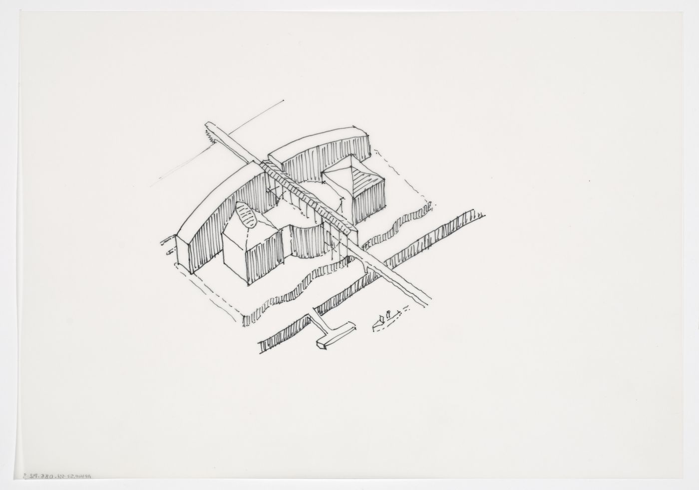 Bibliothèque de France, Paris, France: axonometric