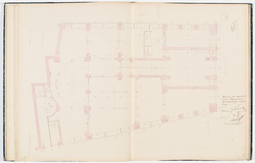 Contract drawing for the Chambre des Notaires: Ground floor plan