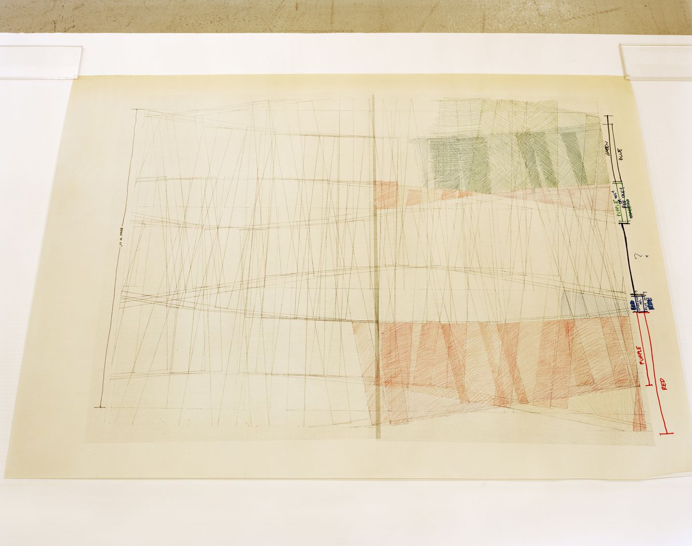 Questioning Pictures: Photograph of drawing for the Wexner Center for the Visual Arts by Peter Eisenman, 1977-1989